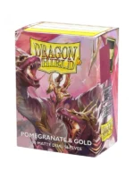 Fundas Standard 25th Special Edition: Pomegranate/Gold (100 Unidades) - Dragon Shield
