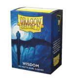 Fundas Standard 63 mm x 88 mm Dual Matte Wisdom Azul (100 fundas) Dragon Shield