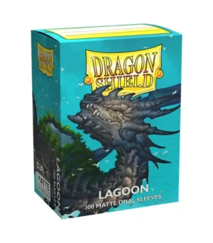 Fundas Standard Dual Matte Lagoon Saras Azul (100 fundas) Dragon Shield. - Imagen 1