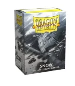 Fundas Standard Dual Matte Snow Nirin Blanco (100 fundas) Dragon Shield.