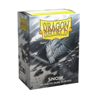 Fundas Standard Dual Matte Snow Nirin Blanco (100 fundas) Dragon Shield. - Imagen 1