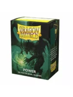 Fundas Standard Matte - 63mm x 88mm Metallic Green / Power - Dragon Shield