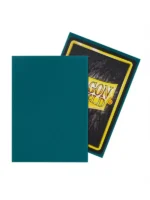 Fundas Standard Matte Azul Petróleo (100 fundas) Dragon Shield. - Imagen 2