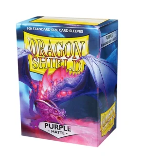 Fundas Standard Matte Morado (100 fundas) Dragon Shield. - Imagen 1