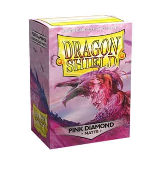 Fundas Standard Matte Pink Diamond Rosa (100 fundas) Dragon Shield. - Imagen 1