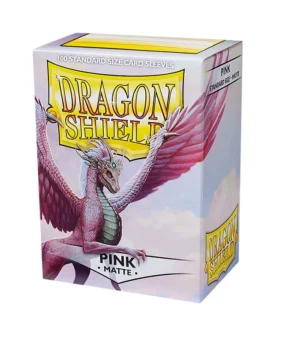 Fundas Standard Matte Rosa (100 fundas) Dragon Shield. - Imagen 1