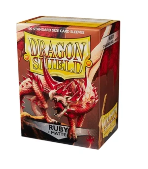 Fundas Standard Matte Ruby (100 fundas) Dragon Shield. - Imagen 1
