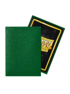 Fundas Standard Matte Verde Esmeralda (100 fundas) Dragon Shield. - Imagen 2