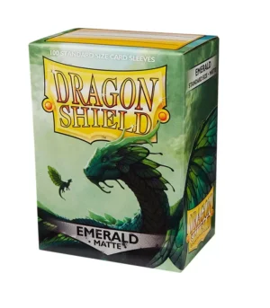 Fundas Standard Matte Verde Esmeralda (100 fundas) Dragon Shield. - Imagen 1